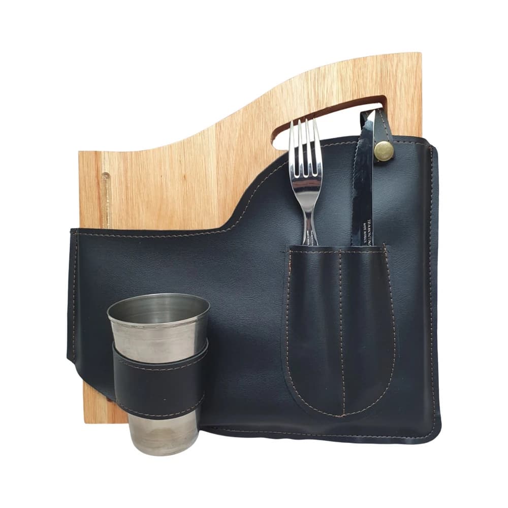 Set Porta Tabla Rectangular Cubiertos Tramontina con Vaso